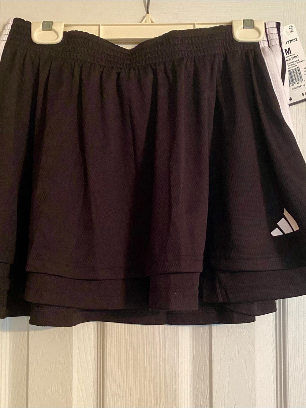 adidas Black House of Tiro Skirt with White Logo Accent